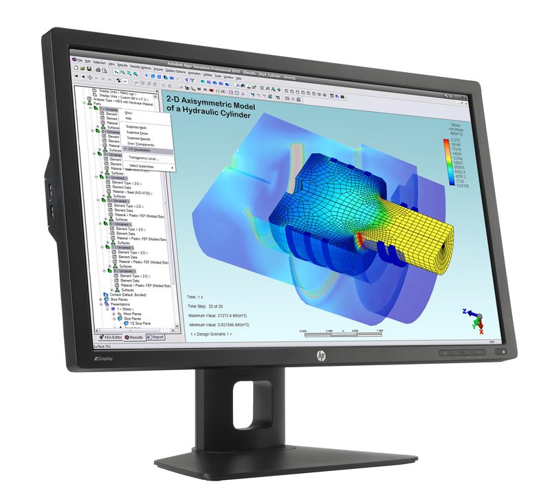 HP Z27i computer monitor 68.6 cm (27") 2560 x 1440 pixels LED Black
