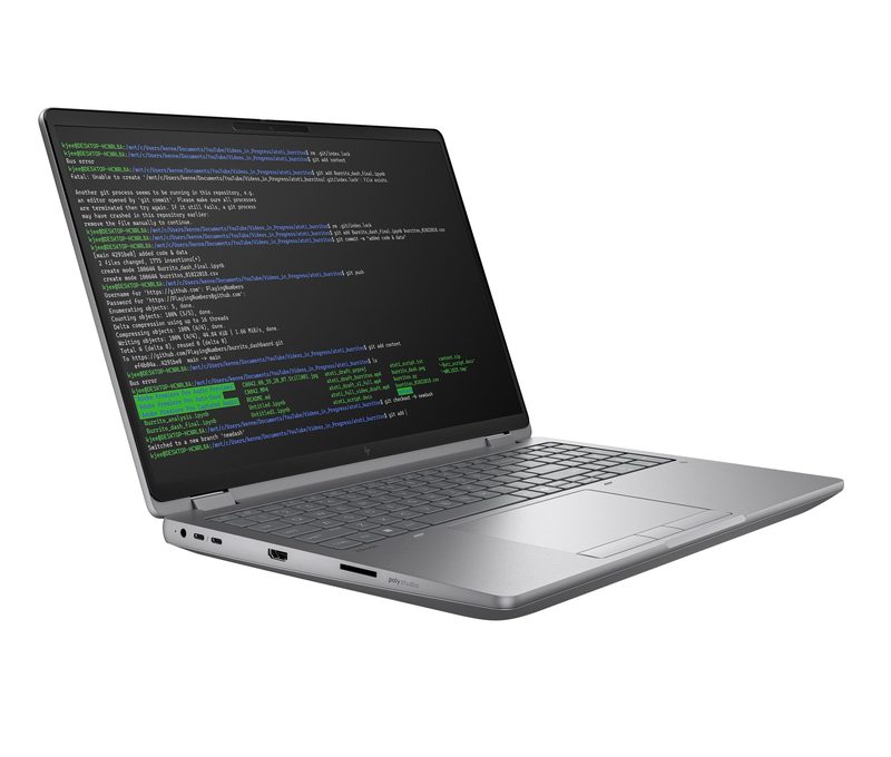 HP ZBook Fury G1i Mobile Workstation Intel Core Ultra 9 285HX 40.6 cm (16") 2.5K 64 GB DDR5-SDRAM 1 TB SSD NVIDIA RTX PRO 4000 Blackwell Wi-Fi 7 (802.11be) Windows 11 Pro AI Workstation, AI PC Silver