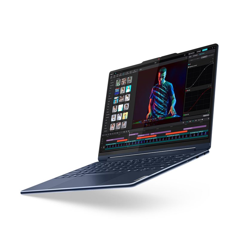 Lenovo Yoga 9 2-in-1 14IMH9 Intel Core Ultra 7 155H Hybrid (2-in-1) 35.6 cm (14") Touchscreen 2.8K 16 GB LPDDR5x-SDRAM 1 TB SSD Wi-Fi 6E (802.11ax) Windows 11 Home Blue German
