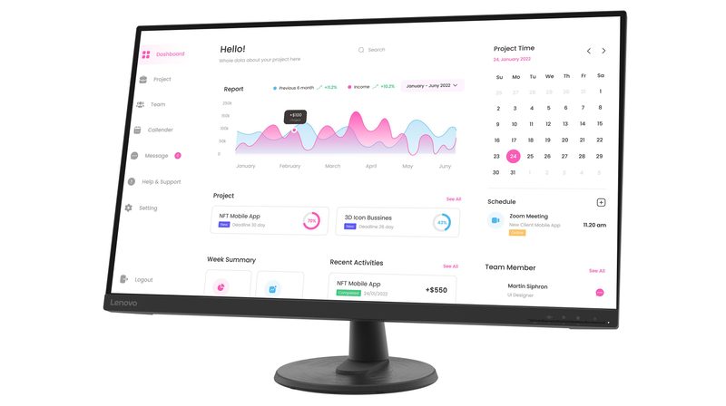 Lenovo D32-45 Monitor