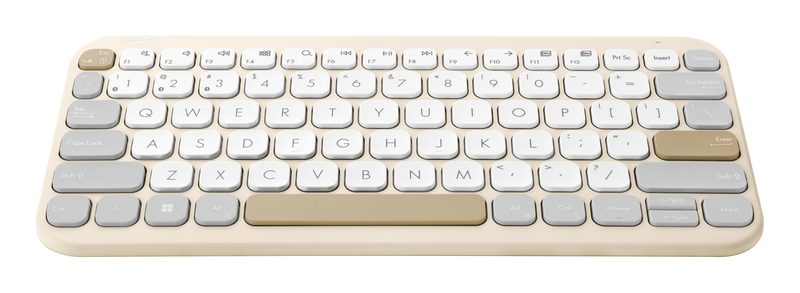 ASUS Marshmallow KW100 keyboard Home Bluetooth Beige, Grey, White