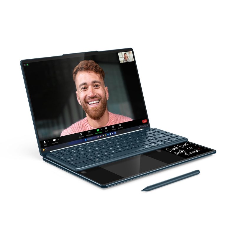 Lenovo Yoga Book 9 14IAH10 Intel Core Ultra 7 255H Hybrid (2-in-1) 35.6 cm (14") Touchscreen 2.8K 32 GB LPDDR5x-SDRAM 1 TB SSD Wi-Fi 7 (802.11be) Windows 11 Home Teal English