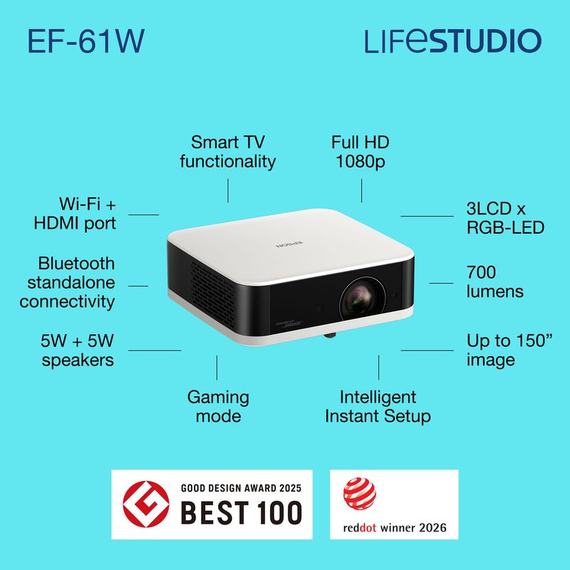 Epson Lifestudio Pop — EF-61W Diamond White