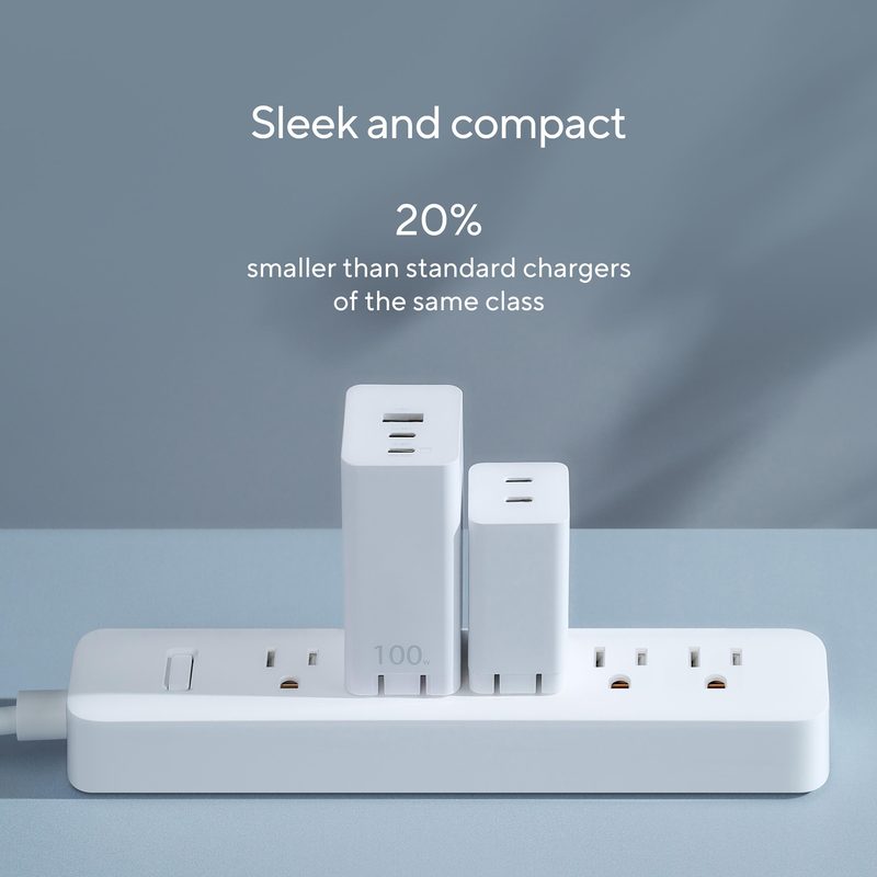 ASUS 100W 2C1A GaN Charger Universal White AC Fast charging Indoor
