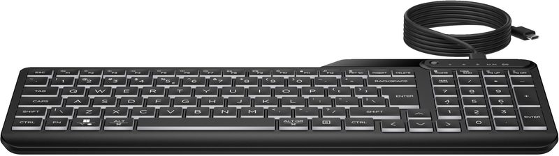 HP 405 Multi-Dev BL WD KBD EMEA-INTL EN keyboard Home USB Black