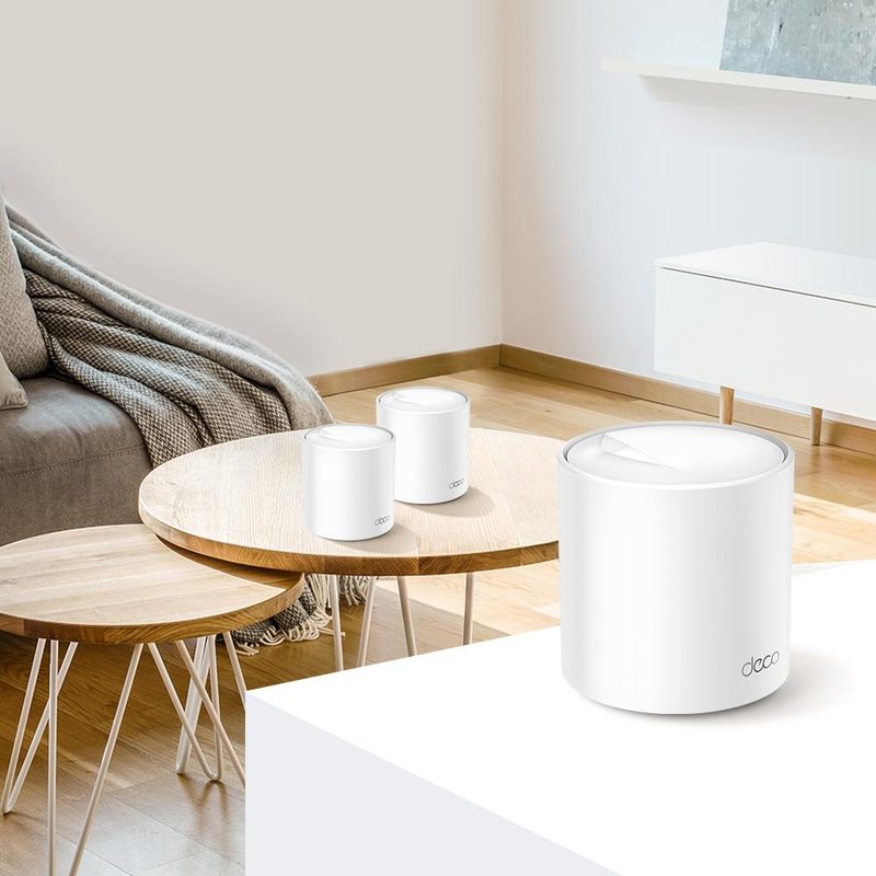 TP-Link DECO X60(2-PACK)(EU) mesh wi-fi system Dual-band (2.4 GHz / 5 GHz) Wi-Fi 6 (802.11ax) White Internal