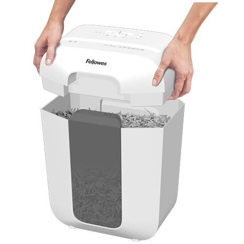 Fellowes LX Series Powershred LX50 (white) Cross-Cut Shredder - patented Safety Lock