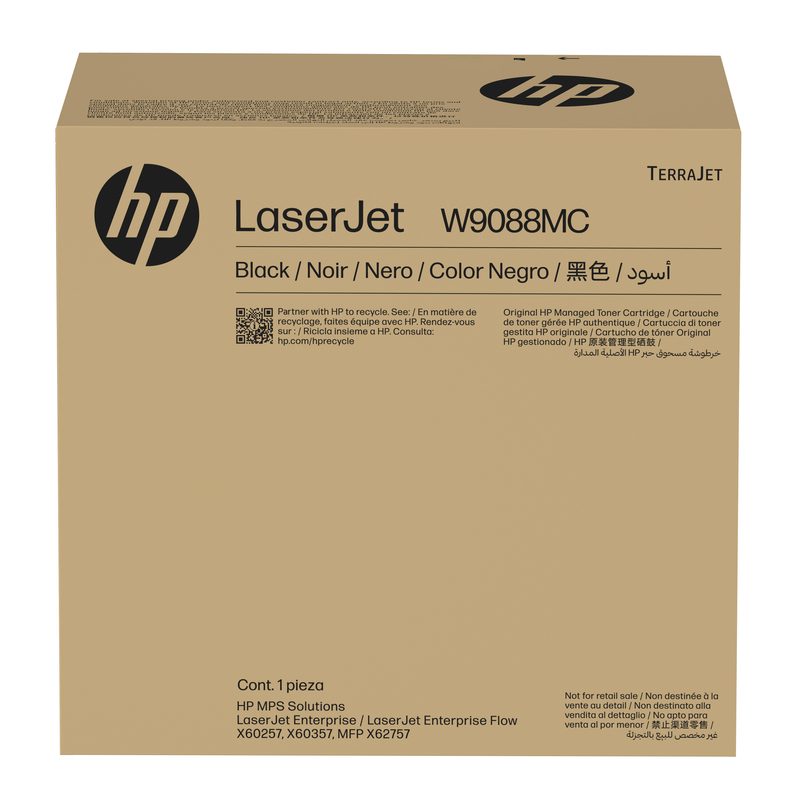 HP W9088MC Black Managed LaserJet Toner Cartridge