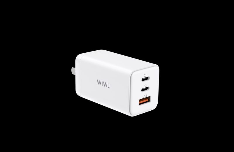 WIWU New 3 in 1 USB C Wall Charger Mini Quick Charger with GaN Tech for iPhone Samsung Huawei Laptop Fast Charging