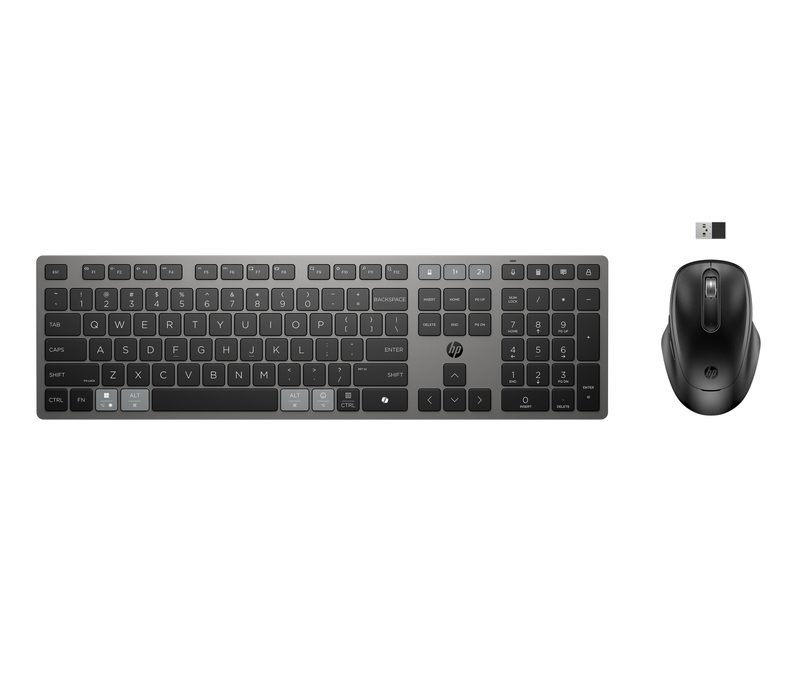 HP 725 Multi-Device Rechargeable Wireless Keyboard and Mouse Combo