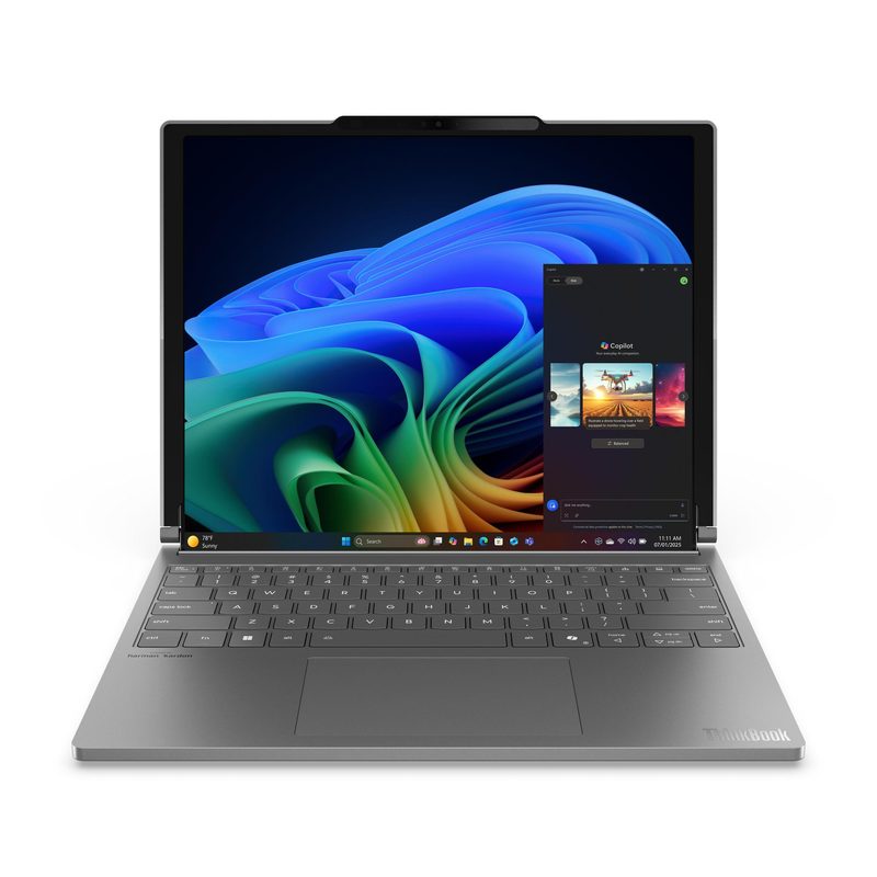 Lenovo ThinkBook Plus G6 Rollable Copilot+ PC Intel Core Ultra 7 258V Laptop 42.4 cm (16.7") 32 GB LPDDR5x-SDRAM 1 TB SSD Wi-Fi 7 (802.11be) Windows 11 Pro Grey French
