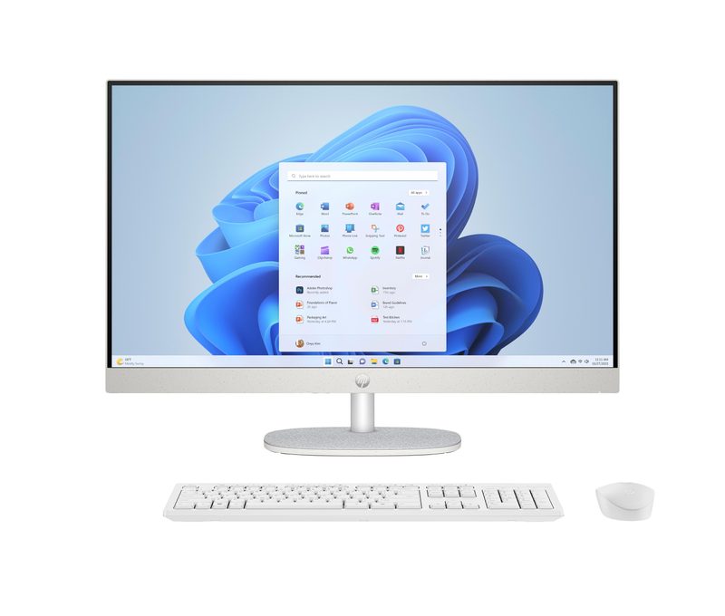 HP 27-cr0000sa AMD Ryzen™ 7 7730U 68.6 cm (27") 1920 x 1080 pixels All-in-One PC 16 GB DDR4-SDRAM 512 GB SSD Windows 11 Home Wi-Fi 6 (802.11ax) White