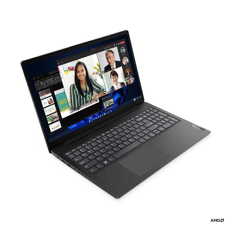 Lenovo V15 G4 AMN AMD Ryzen™ 5 7520U Laptop 39.6 cm (15.6") Full HD 8 GB LPDDR5-SDRAM 256 GB SSD Wi-Fi 6 (802.11ax) Windows 11 Pro Black Portuguese