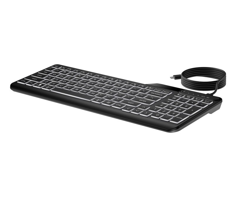 HP 400 Backlit Wired Keyboard