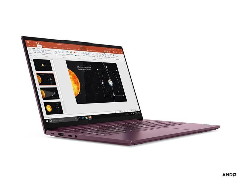Lenovo Yoga Slim 7 14ARE05 AMD Ryzen™ 5 4500U Laptop 35.6 cm (14") Full HD 8 GB LPDDR4x-SDRAM 256 GB SSD Wi-Fi 6 (802.11ax) Windows 10 Home Spanish
