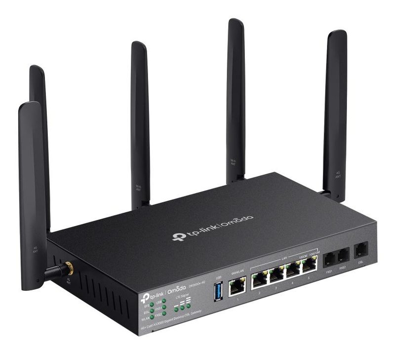 TP-Link Omada DR3650V-4G(EU) wireless router Gigabit Ethernet Dual-band (2.4 GHz / 5 GHz) Black