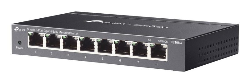 TP-Link Omada ES208G network switch Managed L2 Gigabit Ethernet (10/100/1000) Black