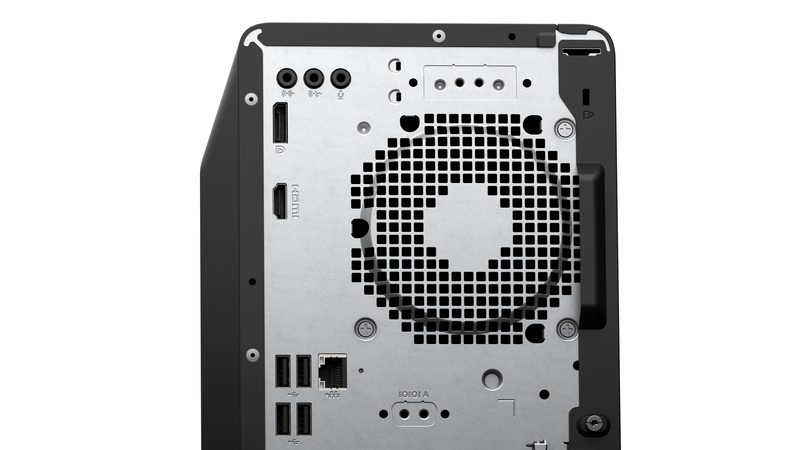 HP OmniDesk AI M03-0003sa Intel Core Ultra 7 265 16 GB DDR5-SDRAM 1 TB SSD Windows 11 Home Tower PC AI PC Wood, Black