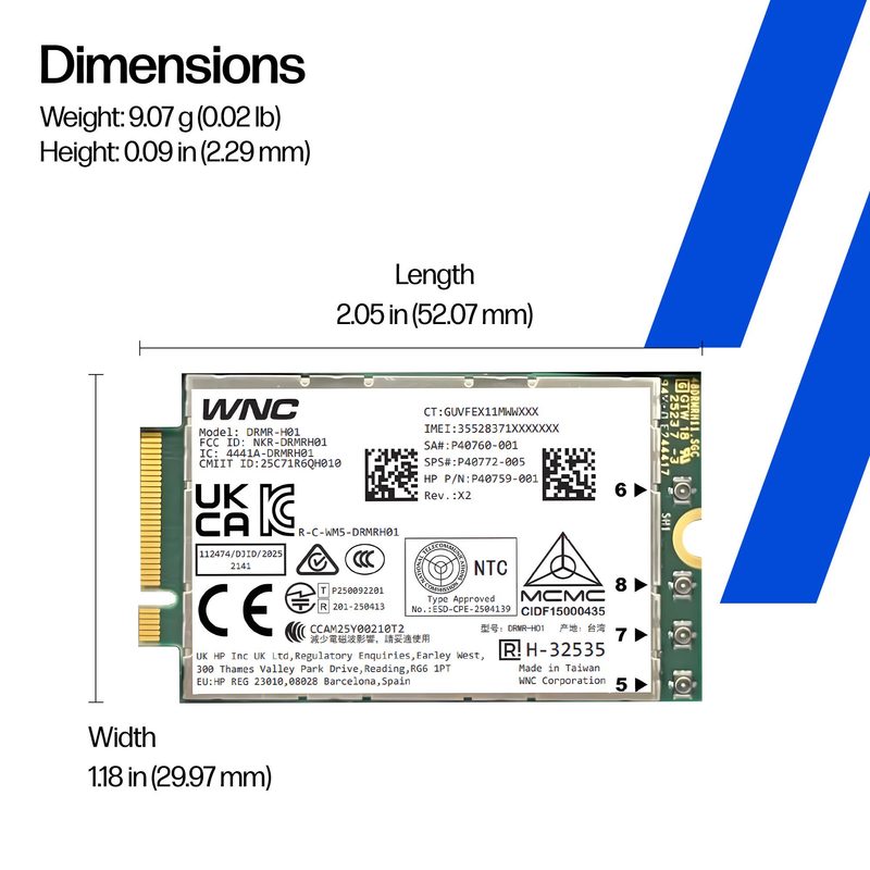 HP 5G WWAN interface cards/adapter