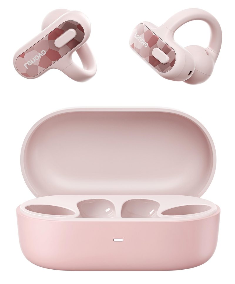 Lenovo X500 Headset True Wireless Stereo (TWS) Ear-clip-on, Open-ear Business/Everyday USB Type-C Bluetooth Pink