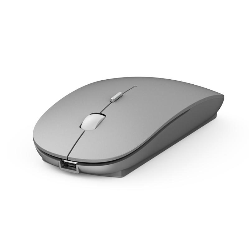 WiWU Wimic Lite 102 Single Mould 2.4G wireless mouse for tablet PC laptop accessories with rechargeable battery silver