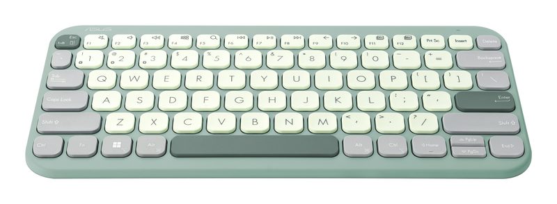 ASUS Marshmallow KW100 keyboard Home Bluetooth Green, Grey, White