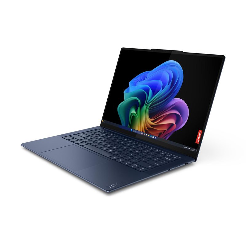 Lenovo Yoga Slim 7 14Q8X9 Copilot+ PC Snapdragon X1E-78-100 Laptop 36.8 cm (14.5") Touchscreen 3K 16 GB LPDDR5x-SDRAM 1 TB SSD Wi-Fi 7 (802.11be) Windows 11 Home Blue English, French