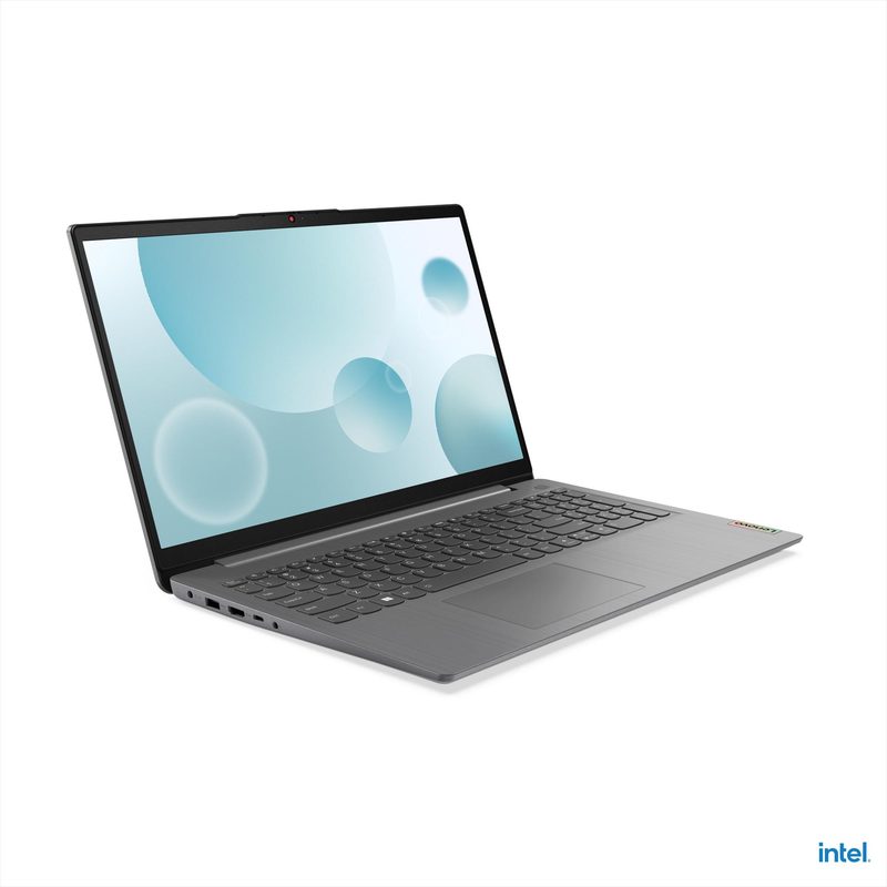 Lenovo IP 3 G4 i3 8GB 256GB W11H Intel® Core™ i3 i3-1215U Laptop 39.6 cm (15.6") DDR4-SDRAM SSD Wi-Fi 6 (802.11ax) Windows 11 Home Grey