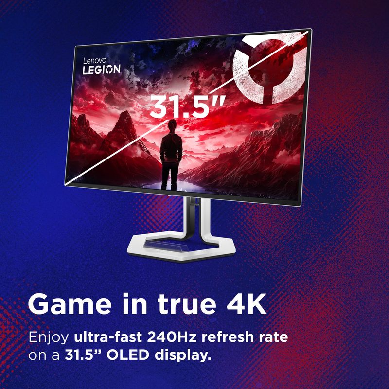 Lenovo Legion Pro 32UD-10 computer monitor 80 cm (31.5") 3840 x 2160 pixels 4K Ultra HD QD-OLED Black