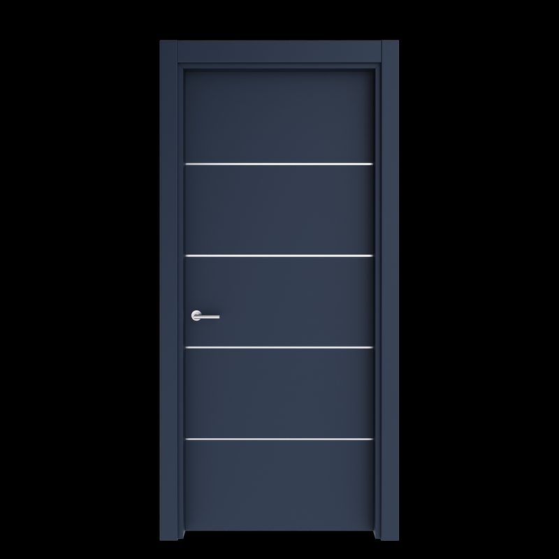 Blue Flat PVC-Coated Interior Door — M3