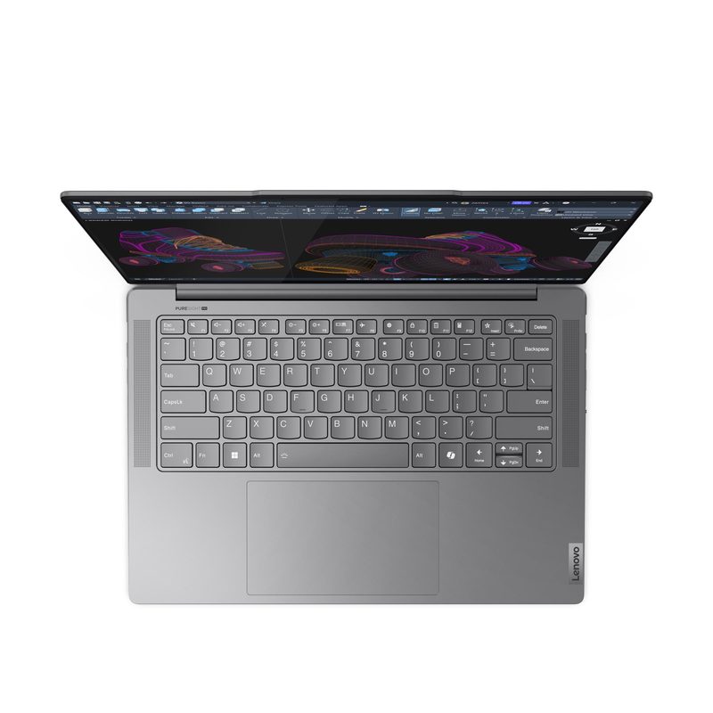 Lenovo Yoga Pro 7 14AHP9 AMD Ryzen™ 7 8845HS Laptop 36.8 cm (14.5") Touchscreen WQXGA 16 GB LPDDR5x-SDRAM 1 TB SSD NVIDIA GeForce RTX 3050 Wi-Fi 6E (802.11ax) Windows 11 Home Grey