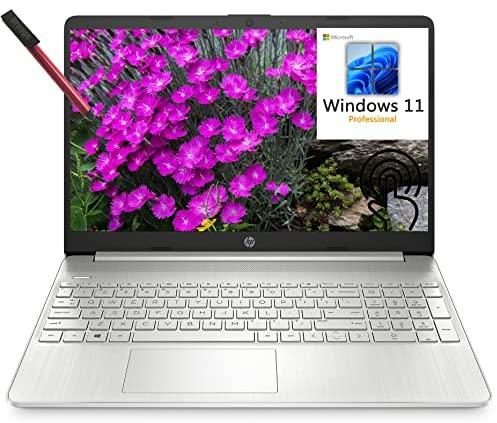 [Windows 11 Pro] HP 15 15.6″ Business Laptop, Octa-Core AMD Ryzen 7 5700U up to 4.3GHz (Beat i7-1165G7), 16GB DDR4 RAM, 1TB PCIe SSD, WiFi 6, Bluetooth 5.2, Webcam, Type-C, Silver, 64GB Flash Drive