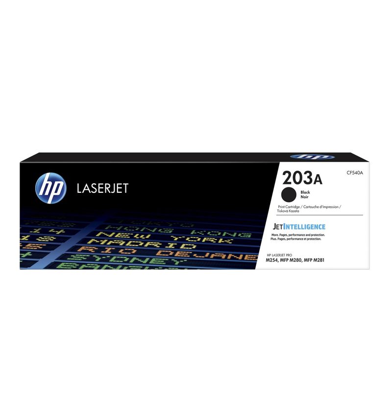 HP 203A Black Original LaserJet Toner Cartridge (CF540A)