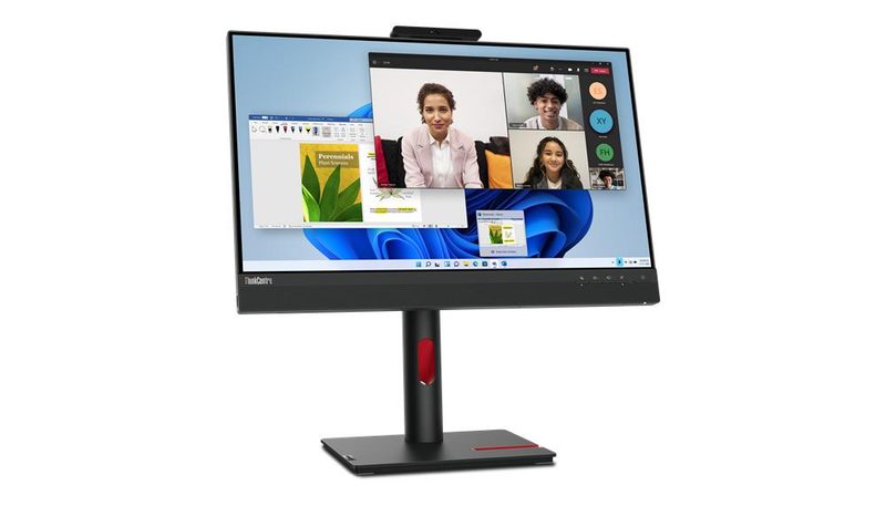 Lenovo ThinkCentre Tiny-In-One 24 computer monitor 60.5 cm (23.8") 1920 x 1080 pixels Full HD LCD Touchscreen Black
