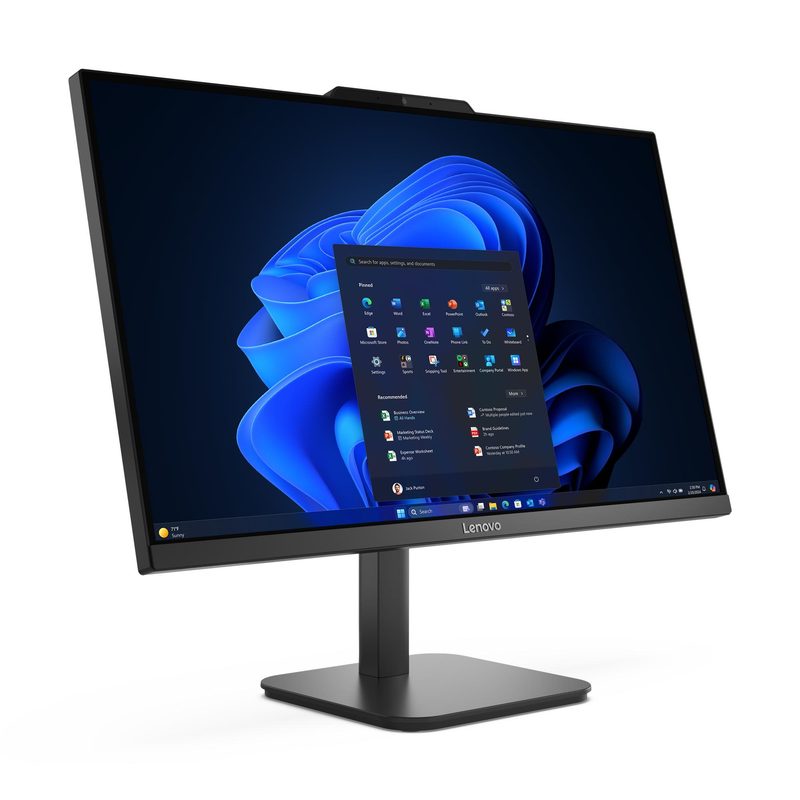 Lenovo V100 Intel Core i3 N-series i3-N305 60.5 cm (23.8") 1920 x 1080 pixels All-in-One PC 16 GB DDR4-SDRAM 256 GB SSD Windows 11 Pro Wi-Fi 6 (802.11ax) Black