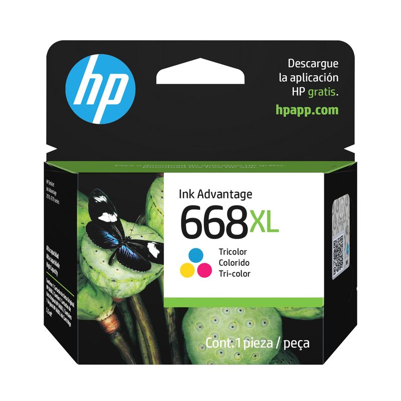 HP 668XL Tri-color Original Ink Advantage Cartridge