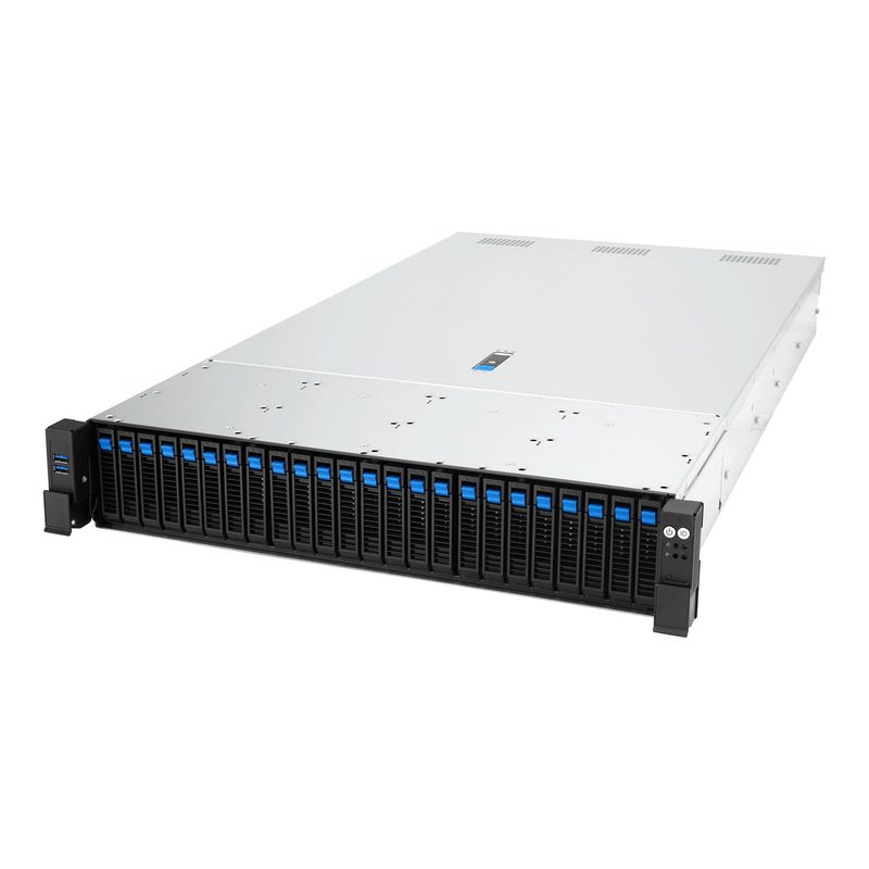 ASUS RS720-E12-RS24G Rack (2U) Black, Silver