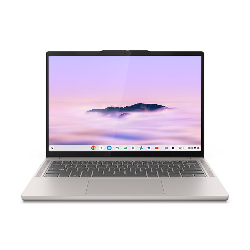 Lenovo Chrome 14M9610 MediaTek Kompanio Kompanio Ultra 910 Chromebook 35.6 cm (14") Touchscreen WUXGA 16 GB LPDDR5x-SDRAM 256 GB UFS Wi-Fi 7 (802.11be) ChromeOS Seashell (colour) Nordic