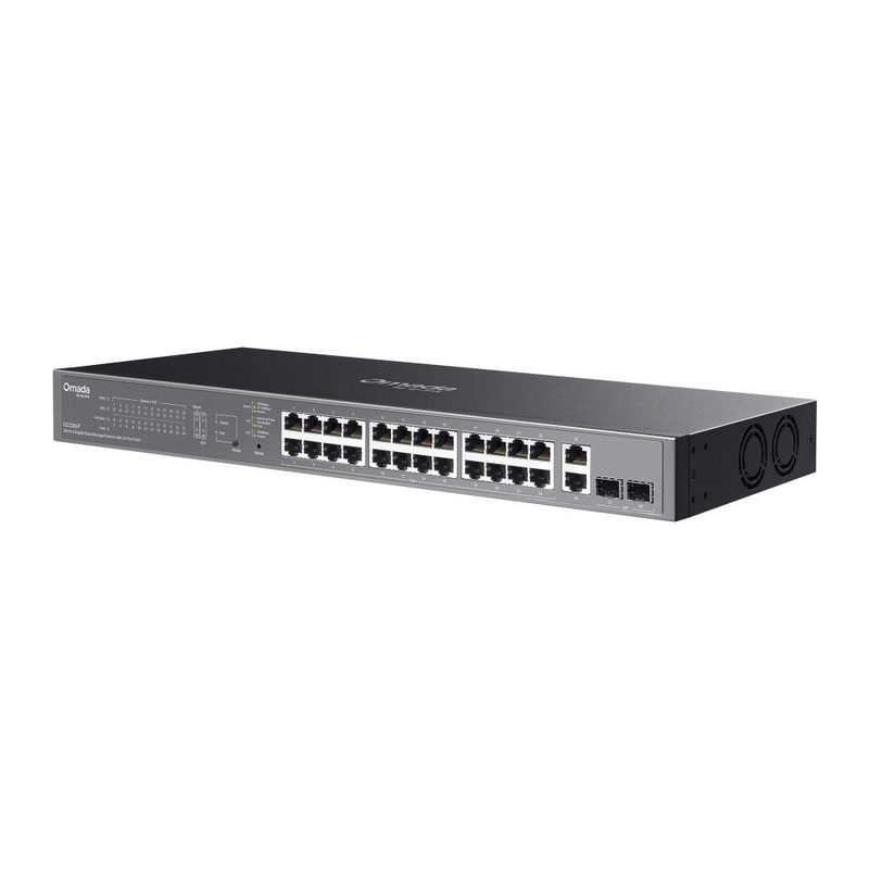 TP-Link ES228GP network switch Managed L2 Gigabit Ethernet (10/100/1000) Power over Ethernet (PoE) Black