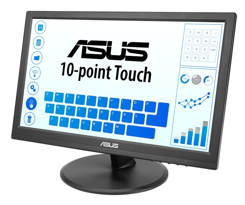 ASUS 90LM09V1-B011I1 computer monitor 39.6 cm (15.6") 1920 x 1080 pixels Full HD LED Touchscreen Tabletop Black
