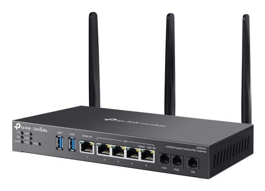 TP-Link Omada AX3000 wireless router Gigabit Ethernet Dual-band (2.4 GHz / 5 GHz) Black