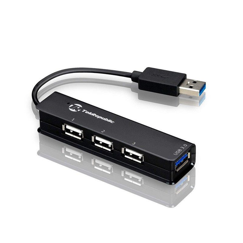 S-TEK-USB 2.0 4 PORT HUB BLACK – U207