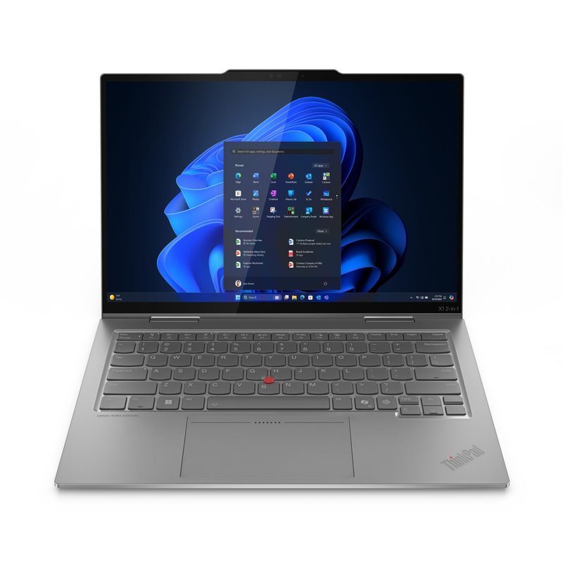 Lenovo ThinkPad X1 2-in-1 Gen 10 Aura Edition Intel Core Ultra 7 255U Hybrid (2-in-1) 35.6 cm (14") Touchscreen 2.8K 32 GB LPDDR5x-SDRAM 1 TB SSD Wi-Fi 6E (802.11ax) Windows 11 Pro Grey Hungarian