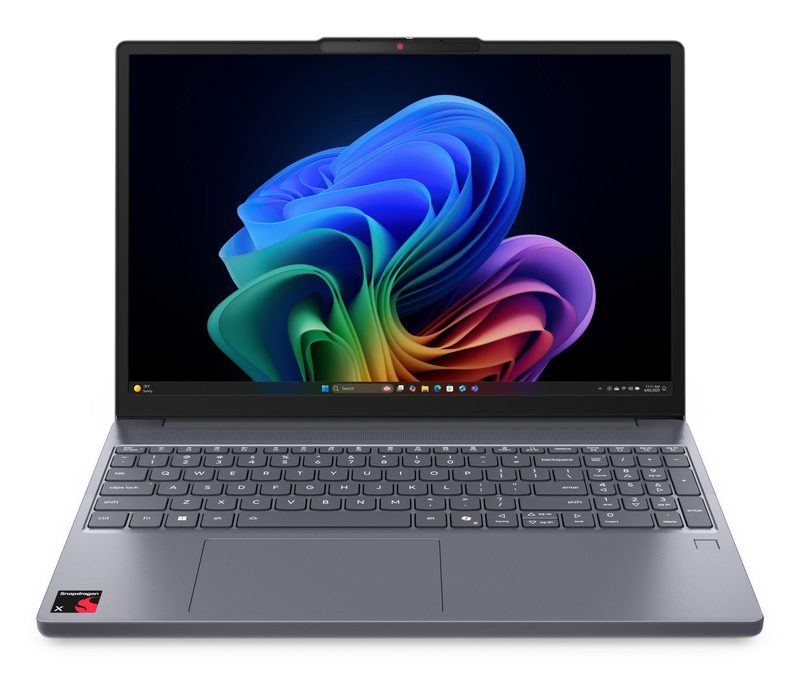 Lenovo IdeaPad Slim 3 15Q8X10 Copilot+ PC Snapdragon X1-26-100 Laptop 38.9 cm (15.3") WUXGA 16 GB LPDDR5x-SDRAM 512 GB SSD Wi-Fi 6E (802.11ax) Windows 11 Home Grey Belgian