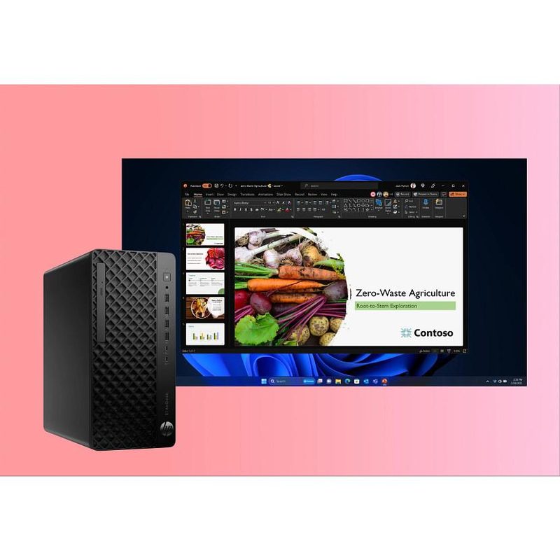 HP EliteDesk 8 TWR G1I U9285 64GB/1TB PC Intel Core Ultra 9 285 DDR5-SDRAM SSD NVIDIA RTX A400 Windows 11 Pro Tower AI PC Black