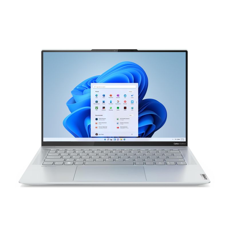 Lenovo Yoga Slim 7 Carbon 14ACN6 AMD Ryzen™ 7 5800U Laptop 35.6 cm (14") 2.8K 16 GB LPDDR4x-SDRAM 512 GB SSD NVIDIA GeForce MX450 Wi-Fi 6 (802.11ax) Windows 11 Home Grey