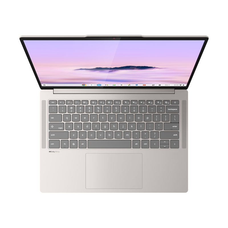 Lenovo Chrome 14M9610 MediaTek Kompanio Kompanio Ultra 910 Chromebook 35.6 cm (14") Touchscreen WUXGA 16 GB LPDDR5x-SDRAM 256 GB UFS Wi-Fi 7 (802.11be) ChromeOS Seashell (colour) Nordic