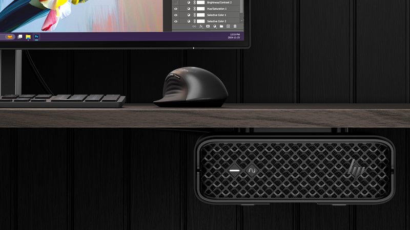 HP Z2 G1i Intel Core Ultra 7 265 16 GB DDR5-SDRAM 1 TB SSD NVIDIA RTX A400 Windows 11 Pro Mini PC Workstation AI Workstation, AI PC Black