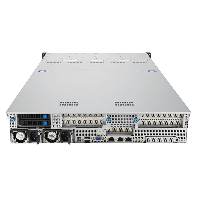 ASUS RS521A-E12-RS12U Socket SP5 Rack (2U) Black, Silver