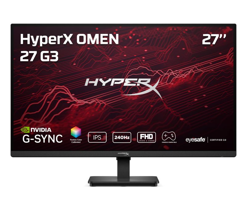 HP HyperX OMEN 27 inch FHD 240Hz Gaming Monitor - OMEN 27 G3